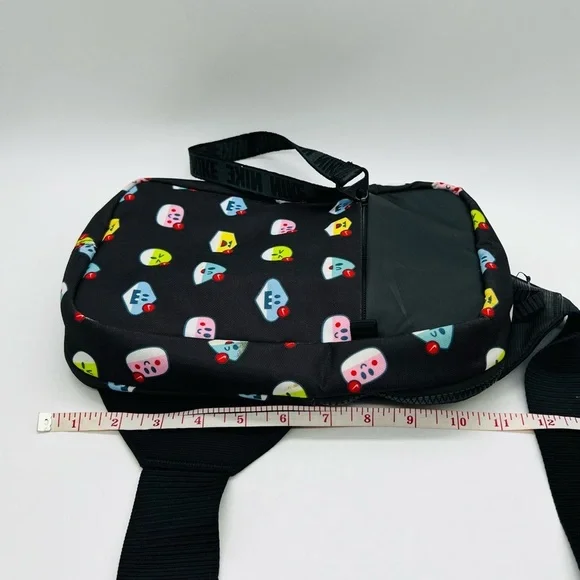Nike Kids Black Sling Bag with Colorful Emoji Print Like New - Picture 10 of 13